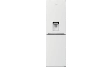 Beko CFG4582DW Fridge Freezer With Water Dispenser| 50/50 Freestanding Frost Free | E Rated Energy Class| Large 268 Litre Capacity | Freezer Guard | LED Light