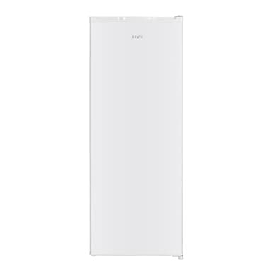 HYE Upright Larder Fridge - Medium Size Freestanding Fridge, 54.5cm Width, 242 Litre Capacity, Reversible Door, White, Suitable For Apartments & Families - RF01SDF242W01