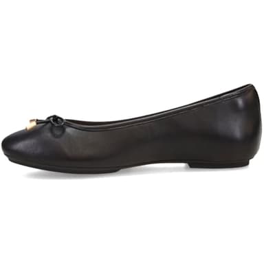 Fitflop Women's DELICATO Bow Soft Leather Ballet Flats Shoe, Black, 6 UK