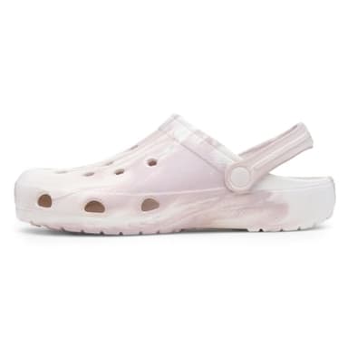 shoezone - Summer Womens Cream Marble EVA Clog - Size 7 UK - Off-White