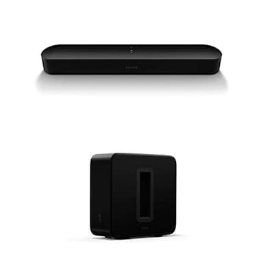 Sonos SUB (GEN3) Black & Beam (Gen 2) The compact smart soundbar for TV, music and more. Black