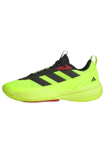adidas Unisex Front Court Shoes Basketball, Lucid Lemon/core Black/Pure Ruby, 10 UK