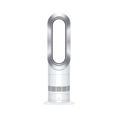 Dyson Hot+Cool Jet Focus AM09 Fan Heater 2-in-1, heats and cools with strong airflow (White/Silver)