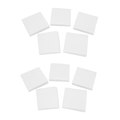 Oladfiop 100 Sheets Ceramic Fiber Square Microwave Kiln Glass Fusing Paper Household Tools
