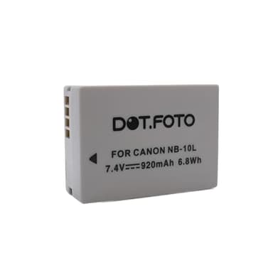 Dot.Foto NB-10L Premium 7.4v / 920mAh Rechargeable Battery for Canon PowerShot G1 X, G3 X, G15, G16, SX40 HS, SX50 HS, SX60 HS