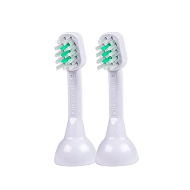 emmi-pet 2X A1 (S2) Small Ultrasonic Toothbrush Heads for emmi-pet 1.0 & 2.0 Ultrasonic Toothbrush I Prevents Tartar, Fights Bad Breath & Gingivitis I Silent & Without Scrubbing
