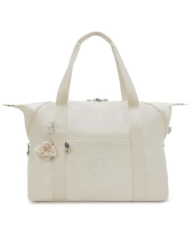 Kipling Women's Art Medium 2 Tote Bag, Lightweight Large Weekender, Travel Handbag, Hideaway Beige, 23''L x 12.75''H x 7.5''D, Kipling Women's Art M 2 Tote Bag