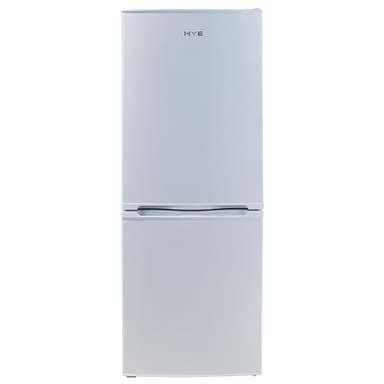 HYE Fridge Freezer - Small 60/40 Freestanding Fridge Freezer, 134.5cm Height, 47.6cm Width, 137L Capacity, Quiet 38 dB Operation, Suitable for Couples & Families, White - RF01FF137W24