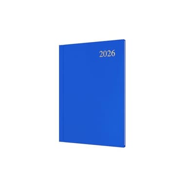 Collins - Essential - 2026 12 Month Calendar Year Planner, Week-To-View Diary, A5 Hard Cover - Blue (ESSA53.60-26)