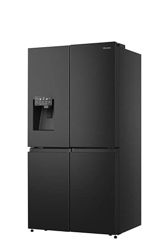 Hisense PureFlat RQ760N4SBFE Non-Plumbed Total No Frost American Fridge Freezer - Black Stainless Steel - E Rated