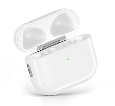 MIOLLYBO Replacement Wireless Charging Case for AirPods 3rd Generation, Compatible with AirPods 3rd Gen with Bluetooth Pairing, Sync Button & Type-C Port, White (Earbuds Not Included)