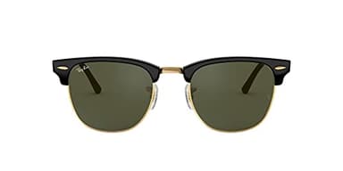 Ray-Ban Unisex Clubmaster Sunglasses, Black, 49 UK