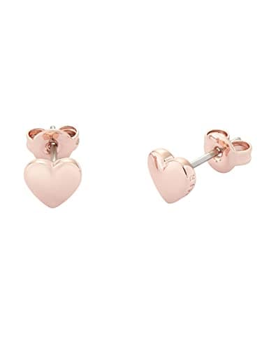 Ted Baker Harly Tiny Heart Stud Earrings For Women (Rose Gold)