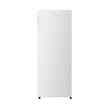 Fridgemaster MTZ55153E Freestanding Upright Freezer, 165 Litres, 143 cm Tall, 4 Star Freezer Rating, 55cm width, E Rated in White