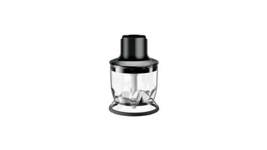 Braun MQS 200 BK Chopper Attachment with EasyClick Plus System - Accessories for Braun MultiQuick 7 and 9 Hand Blender, BPA-Free, Capacity 350 ml, Black