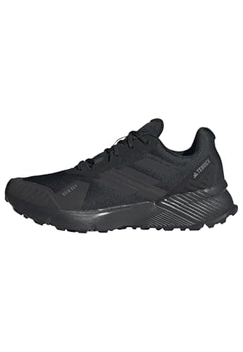adidas Men's Terrex Soulstride RAIN.RDY Trail Running Shoes, Carbon Black/Carbon/Grey SIX, 9 UK