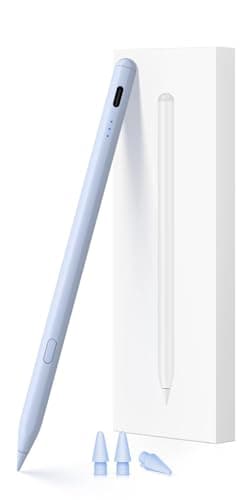 Pencil for iPad (2018-2025), USB-C Fast Charging Stylus Pen, Pixel-Perfect Tilt Sensitivity for Apple iPad 11/10/9/8/7/6/A16, ipad Mini 7/6/5, Air M3/M2 11"/13"/5/4/3, i-Pad Pro M4 13"/12.9″/11″ Blue