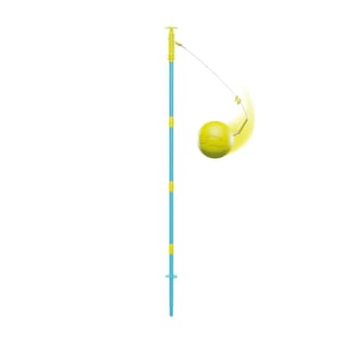 Swingball 2 in 1 Multiplay All Surface Set - Tennis & Football Playset for Kids, Ages 6+ Years, Yellow/Blue