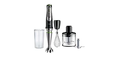Braun MultiQuick 9 Hand Blender, Hand Mixer, XL Food Processor, Active PowerDrive Technology, 500 ml Chopper, BPA-Free 600 ml Beaker with Lid, 1200W, 220-240 V, 50-60 Hz, MQ 9135XI, Black