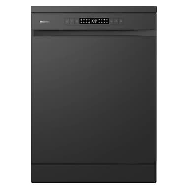 Hisense HS622E90BUK Freestanding Standard Dishwasher 85cm High - E Rated, Black, 24 x 23 x 33 inches (L x W x H) [Energy Class E]