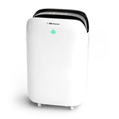Belaco 20L Dehumidifier for Home & Basement, Energy Efficient Moisture Removal, Digital Humidity Control, Laundry Drying Mode, Quiet Operation, Continuous Drain