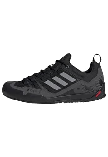 adidas Unisex Terrex Swift Solo 2.0 Hiking Shoes, Core Black/Grey Three/Grey Six, 9 UK