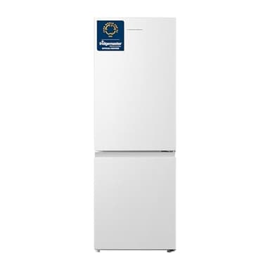 Fridgemaster MC50175A 50cm Freestanding 60/40 Fridge Freezer - 175-litre capacity with Crisper box - Reversible Door - LED Lighting- 4 Star Freezer Rating - White - E Rated