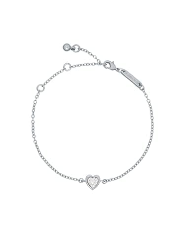 Ted Baker Hansa Crystal Heart Bracelet For Women (Silver/Crystal)