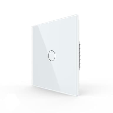 LIVOLO Zigbee Smart Touch Switch, Wall Light Panel, App Control,Wireless Smart Wall Lamp Switch with Led Backlight,Compatible with Alexa,Google Home Need Hub,No Neutral,1 Gang 1 Way (White)