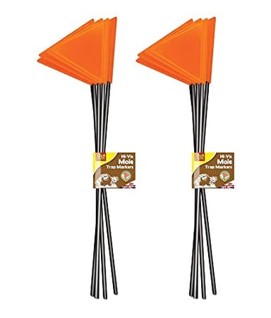 The Big Cheese Hi-Vis Mole Claw Trap Markers 10 pack, multicolour (AMZ317)