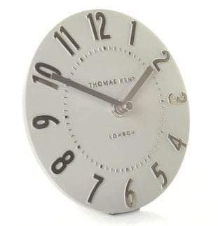 Thomas Kent Mulberry Design Silver Cloud Mantel Clock - 6" London
