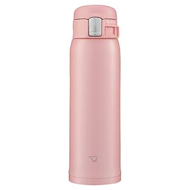 Zojirushi SM-SF48-PA Water Bottle, Direct Drinking [One-Touch Open] Stainless Steel Mug, 16.9 fl oz (480 ml), Pink