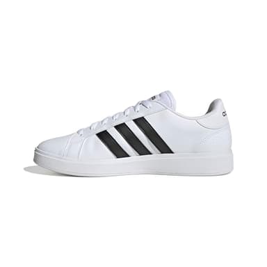 adidas Men's Grand Court Base 2.0 Shoes, Cloud White/Core Black/Cloud White, 9 UK
