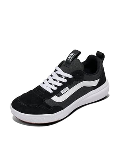 Vans Men's Range Exp Sneaker, Suede Canvas Black White, 10 UK