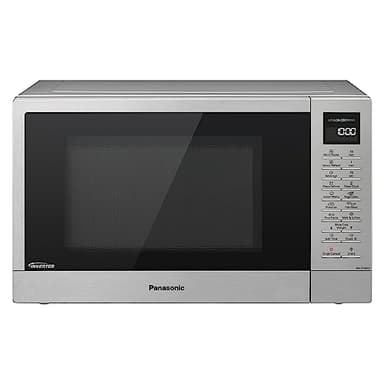 Panasonic NN-ST48KSBPQ Inverter Microwave Oven with Glass Turntable, 32L, 1000W, 25 Auto Programmes, Auto Defrost, 7 Power Levels, Timer, Digital LED Display, Stainless Steel Exterior