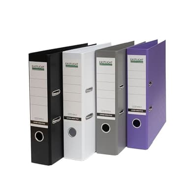 Eastlight Lever Arch Files A4, Assorted Pack of 4 Files, Folders for a4 Paperwork, Stationery, Document Storage