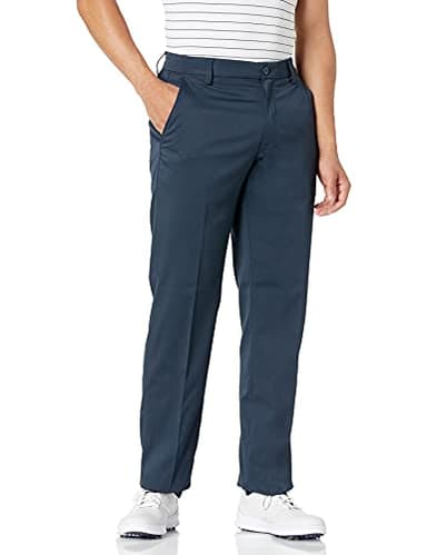 Amazon Essentials Men's Straight-Fit Stretch Golf Trousers, Navy, 36W / 32L