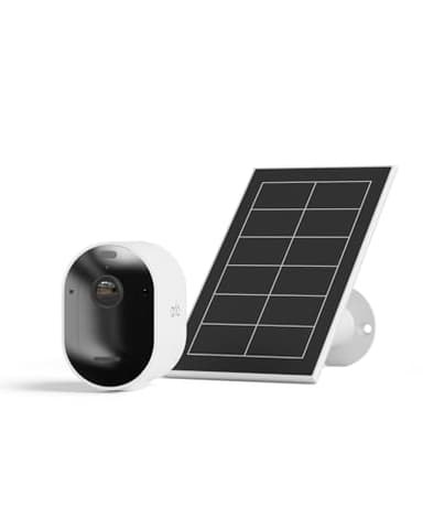 Arlo Pro 5 Security Camera Outdoor Wireless with Solar Panel, 2K Outdoor Kit with Rechargeable Battery, Advanced Colour Night Vision, Dual-Band Wifi & Free Trial of Secure, 1 Camera, White