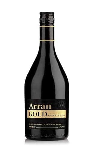 Arran Gold Malt Whisky Cream Liqueur 70cl, 17% ABV, Luxurious whisky cream liqueur, Try it on its own chilled, with ice, in coffee or even as part of a pudding Isle Of Arran