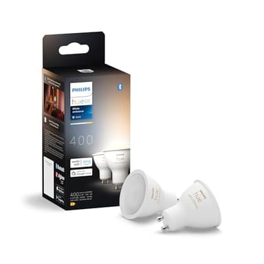 Philips Hue GU10 – Smart Spotlight – (2-Pack) White Ambiance