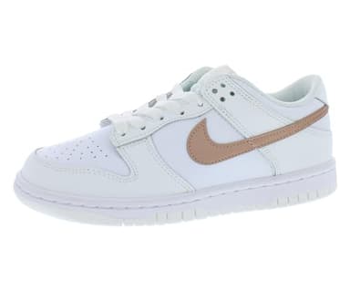 Nike Dunk Low (GS), Children's and Youth Sneakers, White Metallic Red Bronze 100, 6 UK