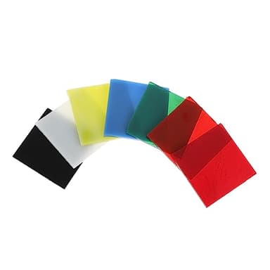 Operitacx 7pcs Square Kiln Fusing Glass Sheets DIY Jewelry Making Accessories Fusing Glass Decoration Safe for Easy to Use Present