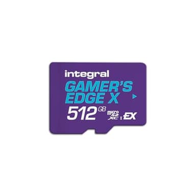 Integral 512GB Gamer's Edge X Micro SD Express Card for Nintendo Switch 2, up to 890MB/s Read, 810MB/s Write, 4K Video, A1, NVMe PCIe, High-Speed Gaming, Reduce Download Times, Ultra-fast Storage