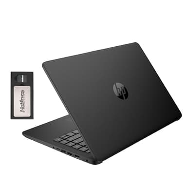 HP Stream 14" HD BrightView Laptop, Intel Celeron N4120, 32GB RAM, 288GB Storage (128GB eMMC + 160GB SSD Docking Station Set), Intel UHD Graphics, HD Webcam, Wi-Fi, 1 Year Office 365, Win 11 S, Black