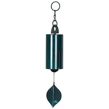 Woodstock Chimes Signature Collection, Heroic Windbell, Medium (24'') Green, Wind Bells for Outdoor, Patio, Home or Garden Décor (HWMG)