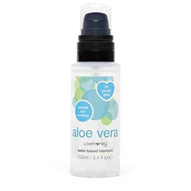 Lovehoney Aloe Vera Water Based Lube Gel - Nourishing Aloe Vera Lubricant & Licks for Men, Women & Couples - Versatile Lubricant - 100ml