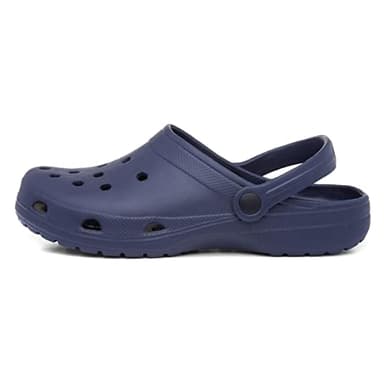 shoezone - Berman Adults Navy EVA Slip On Clog Sandal - Size 9 UK - Blue