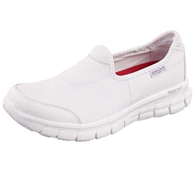 Skechers Women's Sure Track Health Care Professional Shoe, White , 9 UK medium