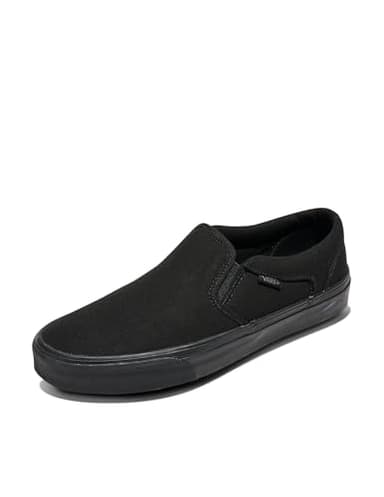 Vans Men's Mn Asher Sneaker, Black Canvas Black B, 8 UK