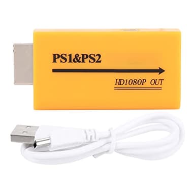 ZAICOLER Video Converter, Hdmi Video Adapter Ps1/Ps2 To Hdmi Video Converter Adapter Output Composite Ps1/Ps2 To Hdmi Converter 7x3.5x1.5cm